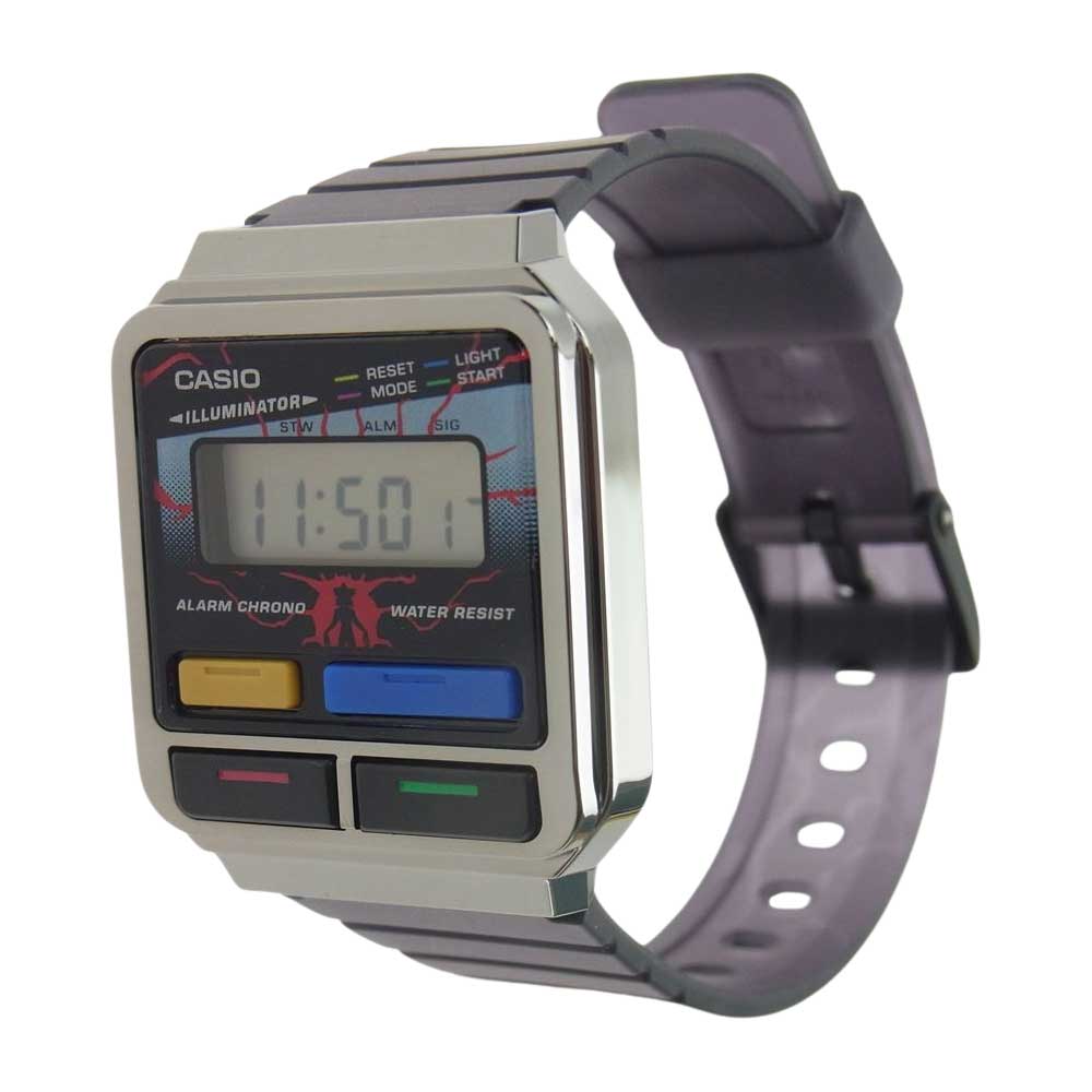 CASIO カシオ A120WEST-1AJR ストレンジャー シングス デジタル クオーツ ウォッチ 時計 クリアブラック系【新古品】【未使用】【中古】