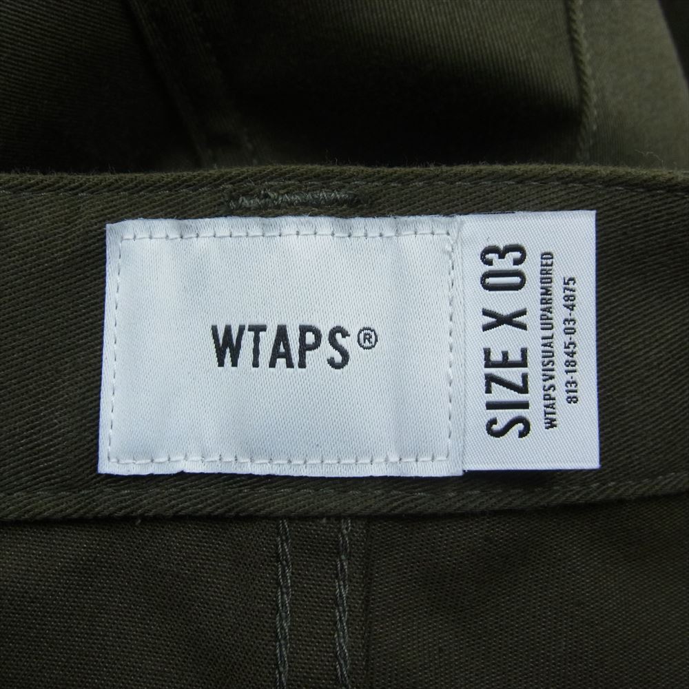 WTAPS ダブルタップス 21AW 212BRDT-PTM02 JUNGLE STOCK 01 TROUSERS ジャングル カーゴ パンツ カーキ カーキ系 03【極上美品】【中古】