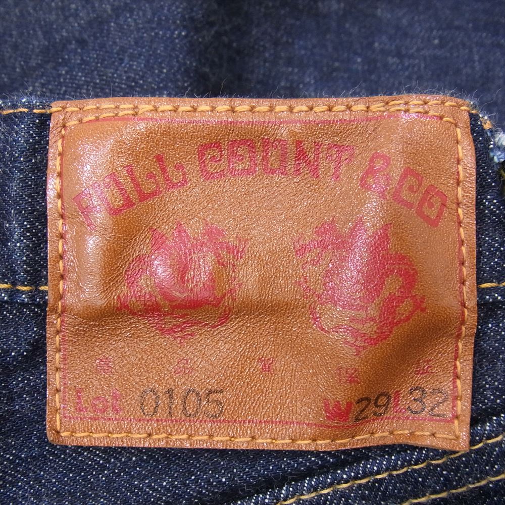 FULLCOUNT フルカウント Lot 1105 3.7oz WIDE DENIM ワイド デニム  パンツ ジーンズ インディゴブルー系 29【中古】