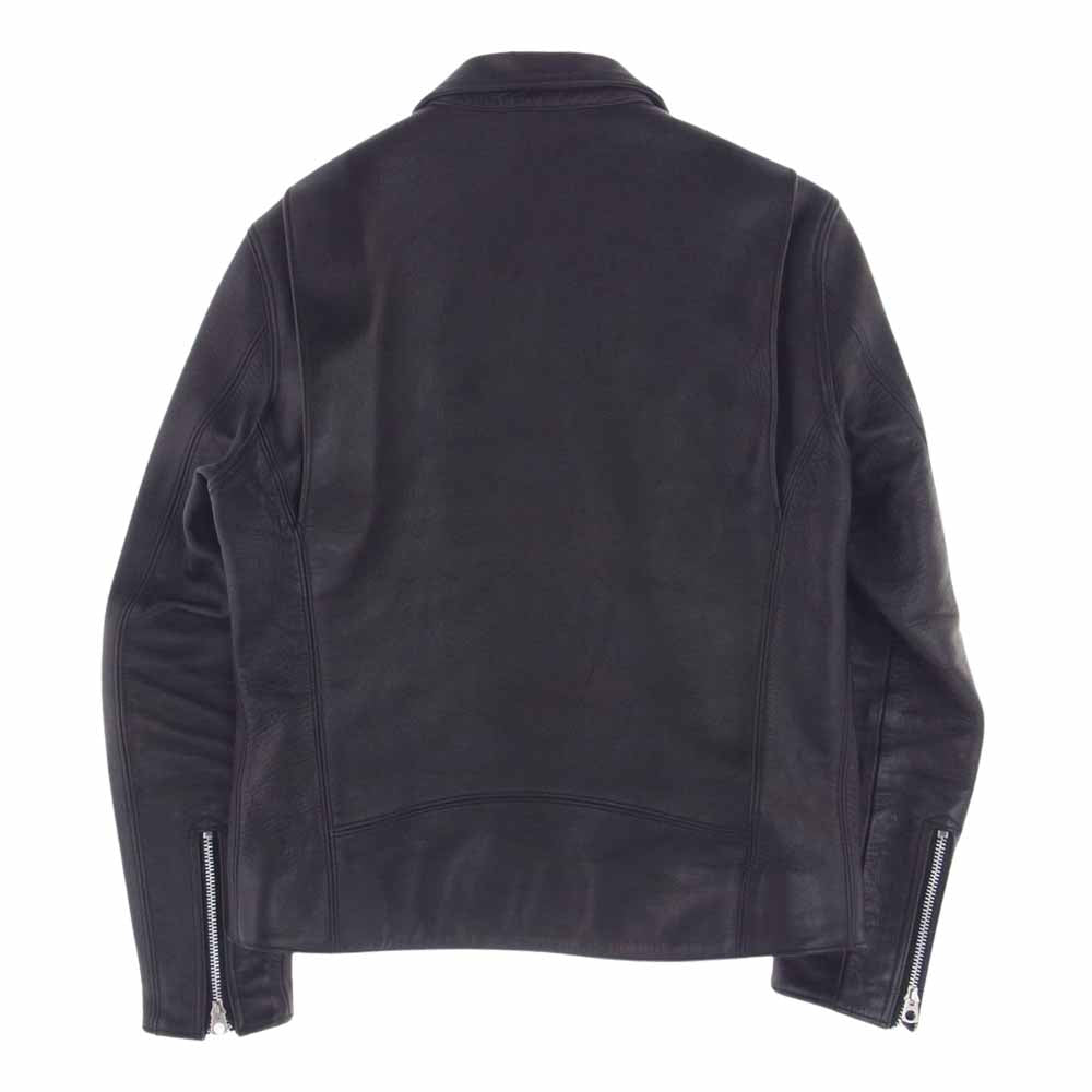 FINE CREEK LEATHERS ファインクリークレザー Eric エリック ホースハイド 襟付き シングル ライダース ジャケット ブラック系 40【中古】