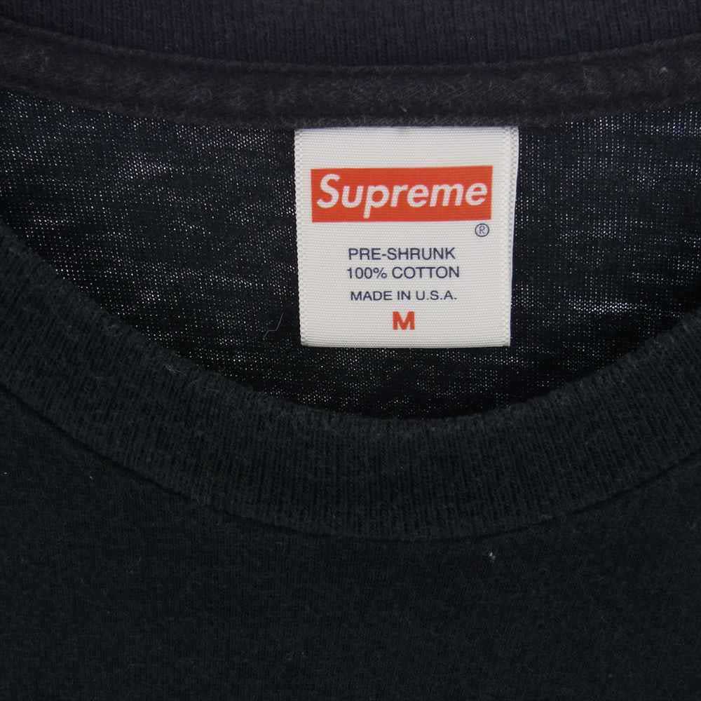Supreme シュプリーム 18SS Necklace Tee ネックレス ジュエリーモチーフ プリント 半袖 Tシャツ ブラック ブラック系 M【中古】