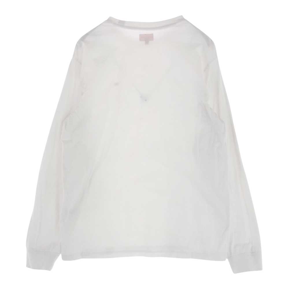 Supreme シュプリーム Small Box L/S Tee スモールボックスロゴ 長袖 Tシャツ  ホワイト系 M【中古】