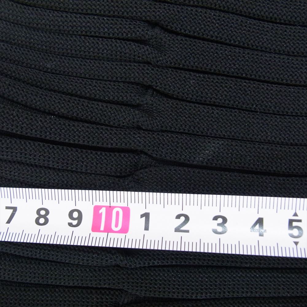 ISSEY MIYAKE イッセイミヤケ 23AW IM33KH306 RECTILINEAR アシンメトリー プリーツ バイカラー ワンピース ブラック系 2【中古】