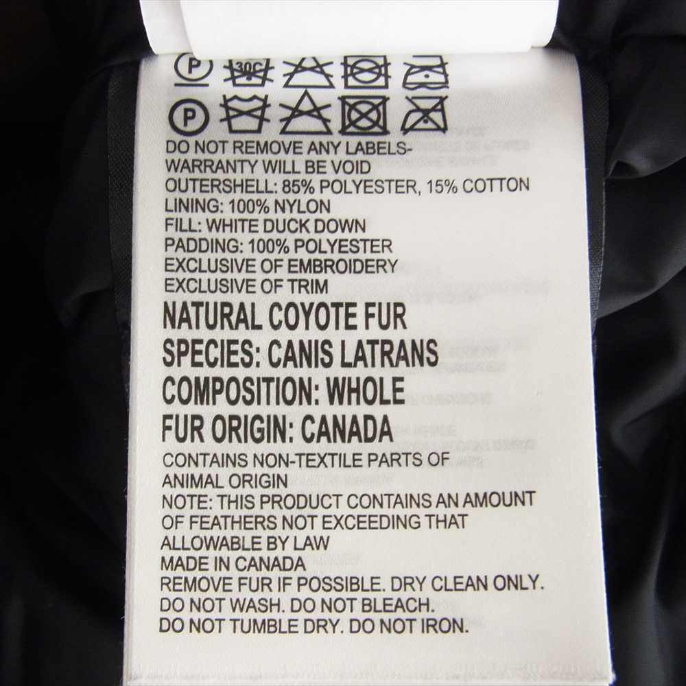 CANADA GOOSE カナダグース 2072JM 国内正規品 サザビーリーグタグ YORK TON ヨークトン ファー付き フーデッド ダウン ジャケット ブラウン系 XL【中古】