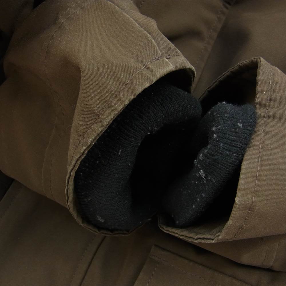 CANADA GOOSE カナダグース 2072JM 国内正規品 サザビーリーグタグ YORK TON ヨークトン ファー付き フーデッド ダウン ジャケット ブラウン系 XL【中古】