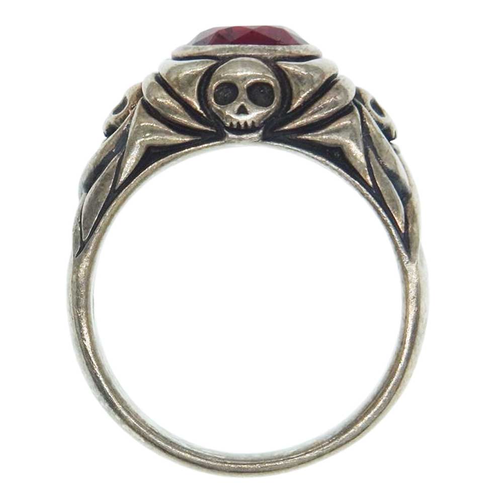 NEIGHBORHOOD ネイバーフッド スカル ストーン リング シルバー系 21号【中古】