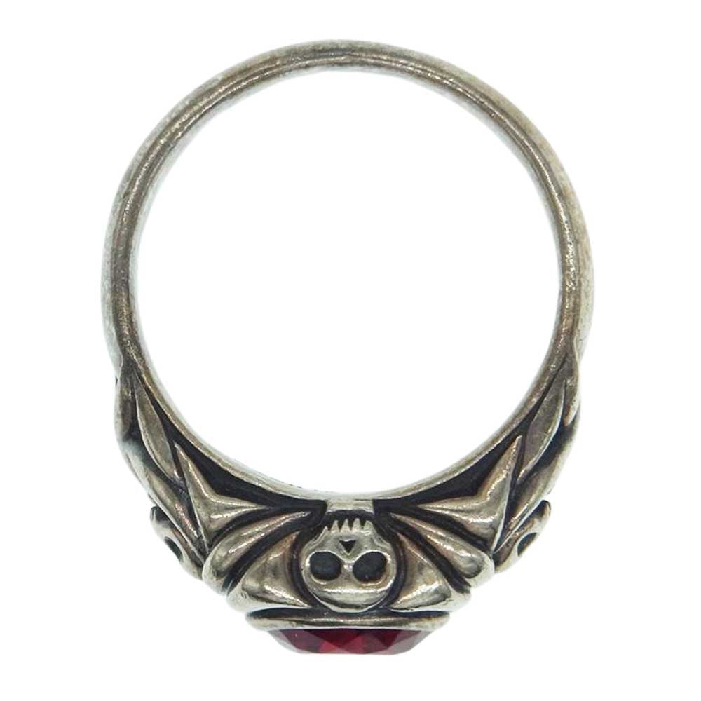 NEIGHBORHOOD ネイバーフッド スカル ストーン リング シルバー系 21号【中古】