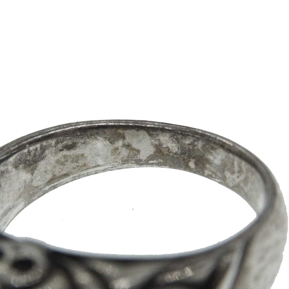 NEIGHBORHOOD ネイバーフッド スカル ストーン リング シルバー系 21号【中古】