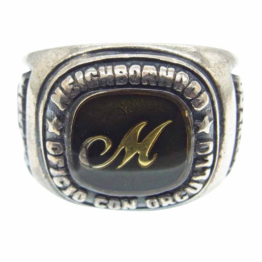 NEIGHBORHOOD ネイバーフッド RING.GRADUATE カレッジ リング シルバー系 21号【中古】
