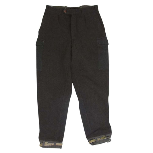 スウェーデン軍 ヴィンテージ G.K.A. GOTEBORG ウールパンツ カーゴパンツ カーキ系 C50【中古】
