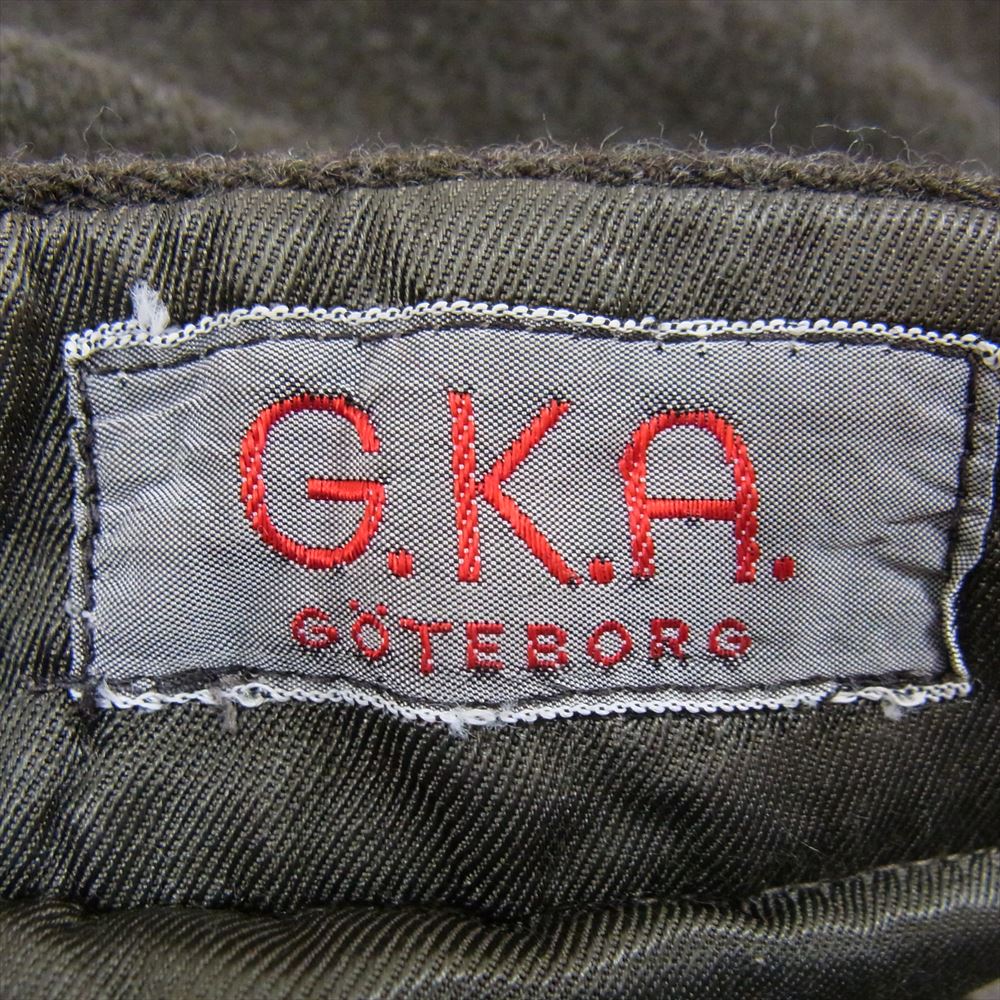 スウェーデン軍 ヴィンテージ G.K.A. GOTEBORG ウールパンツ カーゴパンツ カーキ系 C50【中古】