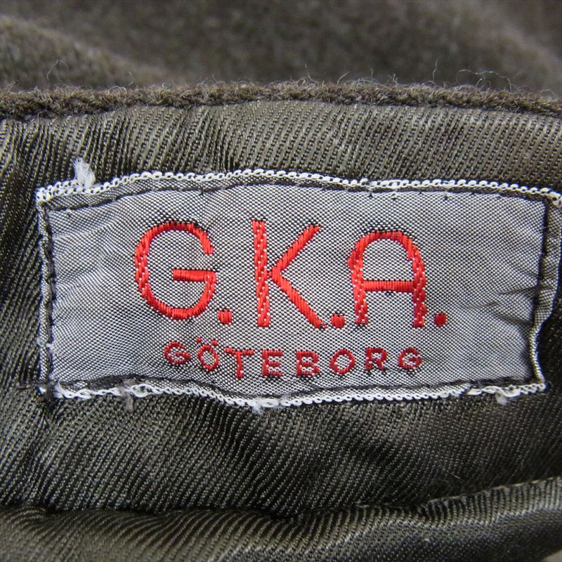 スウェーデン軍 ヴィンテージ G.K.A. GOTEBORG ウールパンツ カーゴパンツ カーキ系 C50【中古】