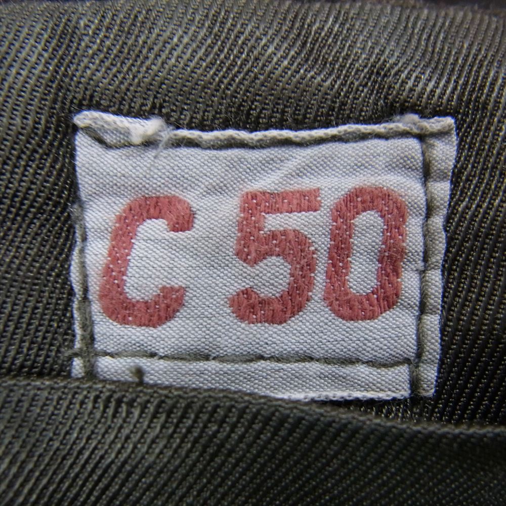 スウェーデン軍 ヴィンテージ G.K.A. GOTEBORG ウールパンツ カーゴパンツ カーキ系 C50【中古】