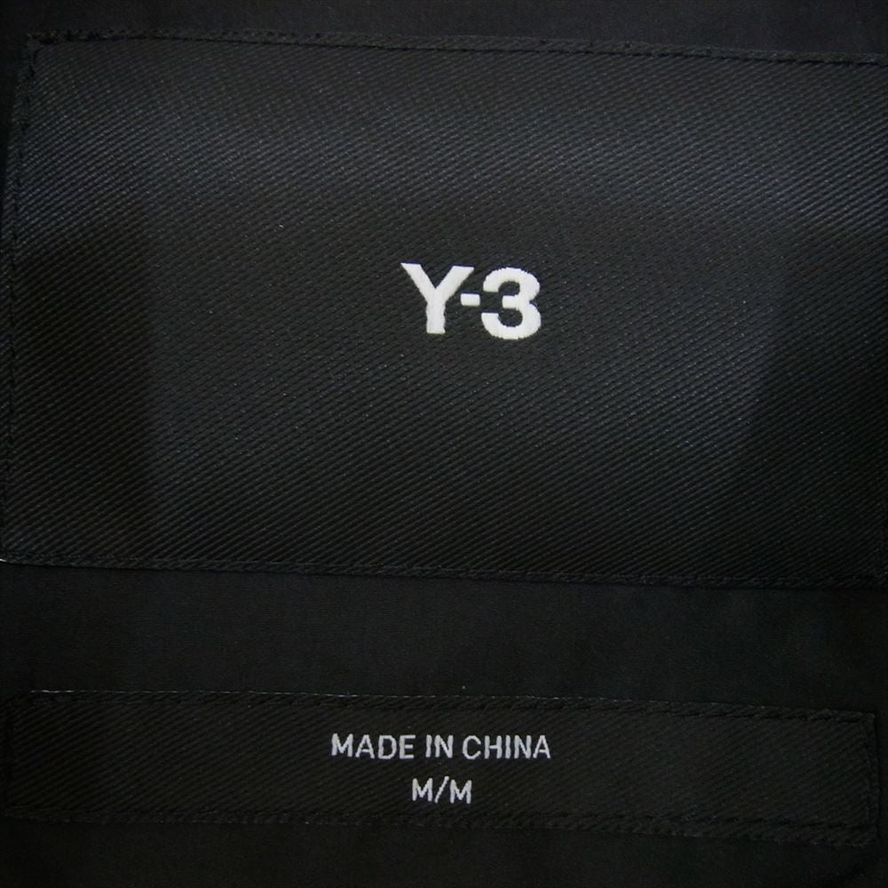 Y-3 Yohji Yamamoto ワイスリー ヨウジヤマモト IP7932 LG BOMBER PARKA コットンナイロンツイル ボンバー ロング ジャケット フライト パーカー コート ブラック系 M【中古】