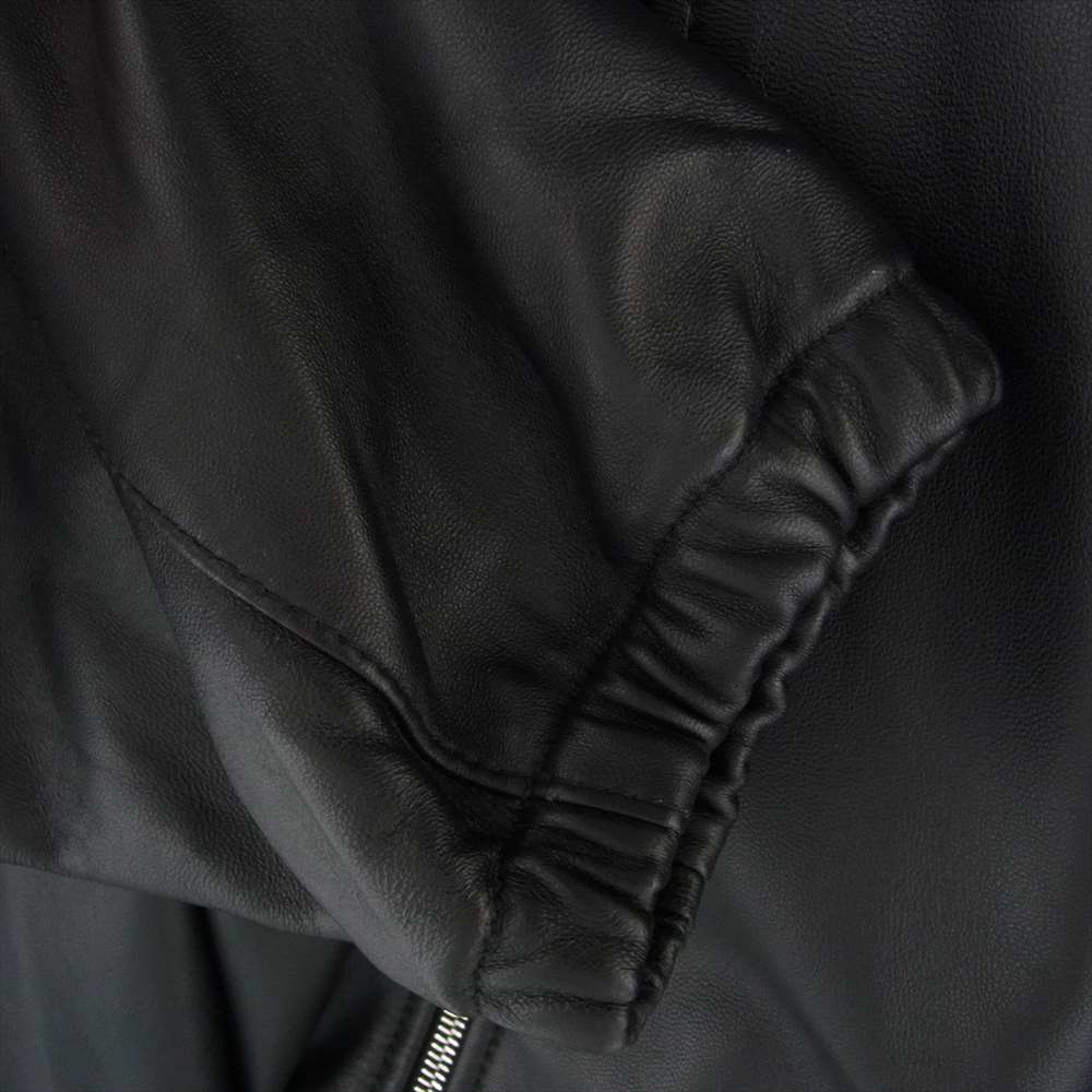 GRAPHPAPER グラフペーパー 23AW GM233-30049 Sheep Leather Track Blouson シープレザー フルジップ トラックジャケット ブラック系 2【美品】【中古】