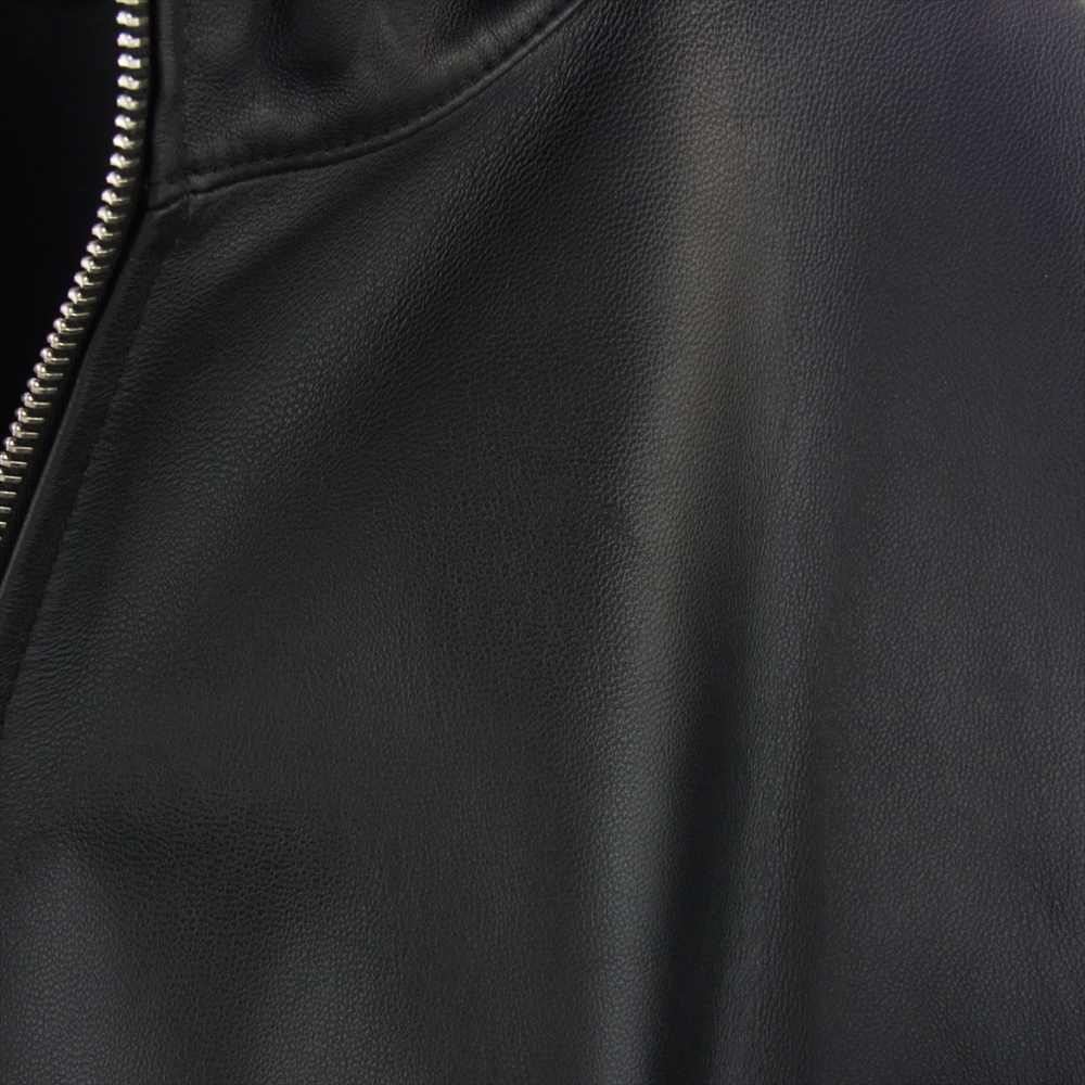 GRAPHPAPER グラフペーパー 23AW GM233-30049 Sheep Leather Track Blouson シープレザー フルジップ トラックジャケット ブラック系 2【美品】【中古】