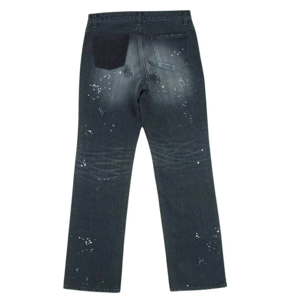 NUMBER(N)INE ナンバーナイン グランジ デニム 加工 パンツ ブラック ジーンズ 日本製 ブラック系 4 × 32【中古】