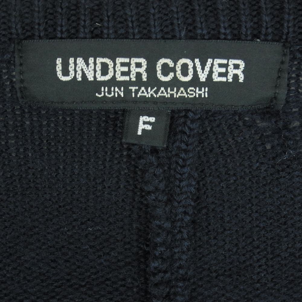 UNDERCOVER アンダーカバー UC-4W-KN-01 90s 初期 アーカイブ オリジナル アーガイル ニット ウール ネイビー系 F【中古】