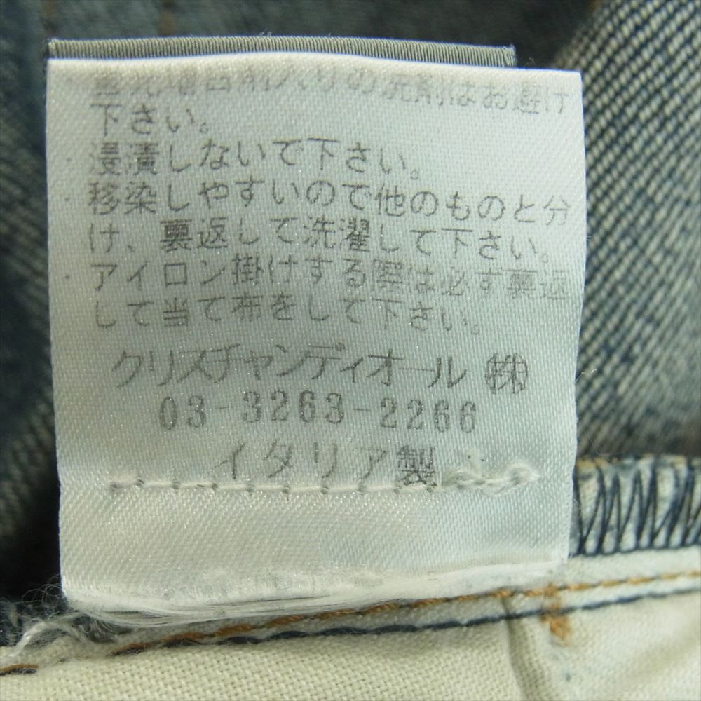 DIOR HOMME ディオールオム 9e3111081110 UNDER MY CAR アンダーマイカー ペンキ加工 ペイント デニム パンツ ジーンズ インディゴブルー系 31【中古】