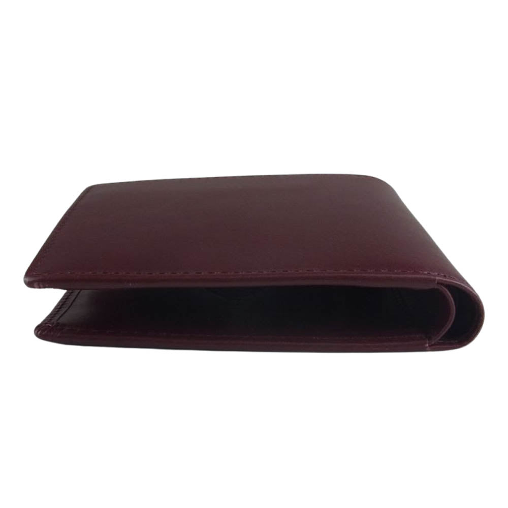 SCOTCH GRAIN スコッチグレイン 2つ折り 財布 ウォレット ボルドー系【美品】【中古】