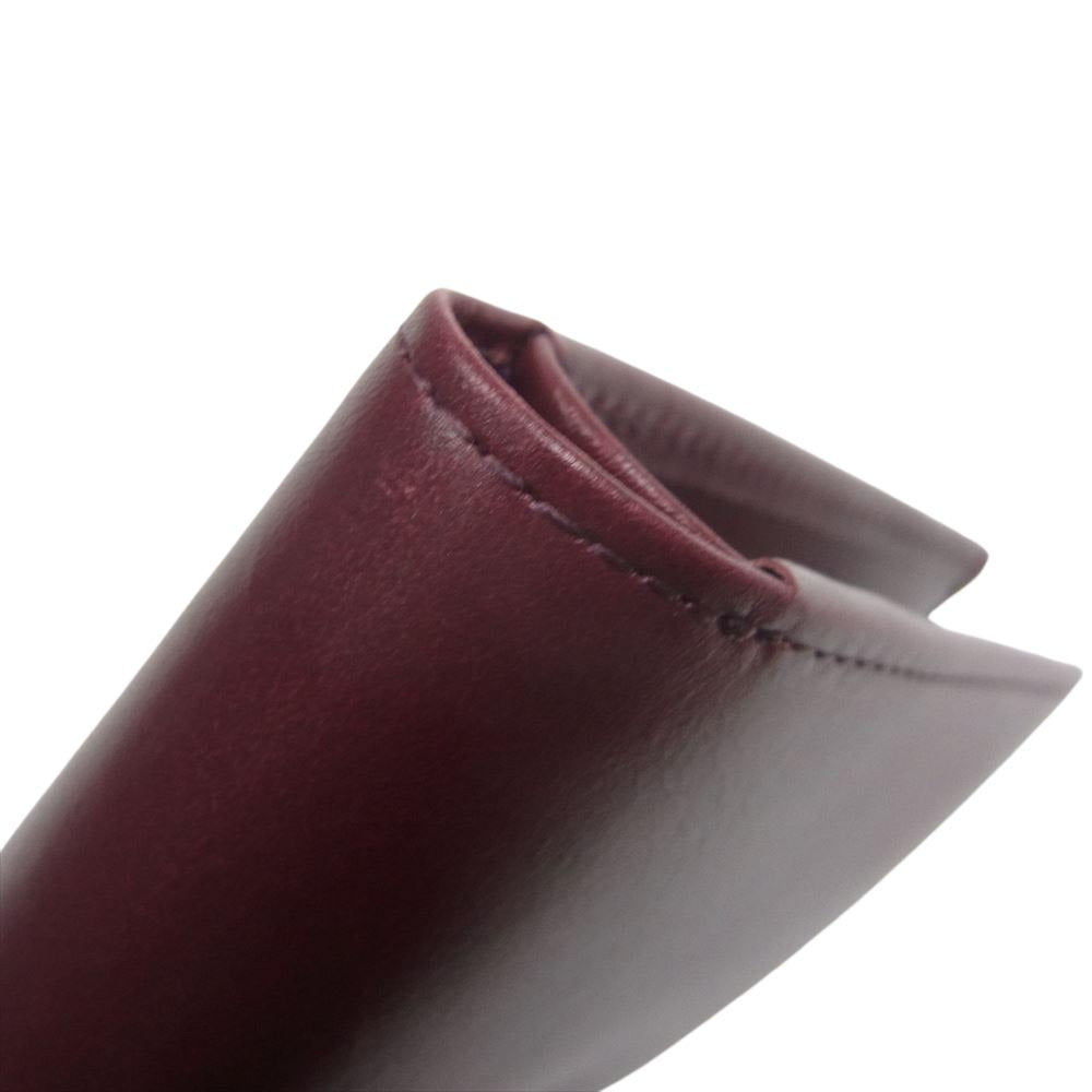 SCOTCH GRAIN スコッチグレイン 2つ折り 財布 ウォレット ボルドー系【美品】【中古】