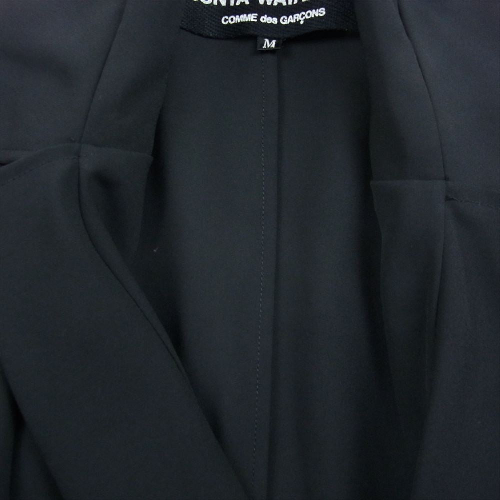 JUNYA WATANABE COMME des GARCONS ジュンヤワタナベコムデギャルソン AD2003 JM-J032 ボタンレス ロング シャツ ブラウス ブラック系 M【中古】