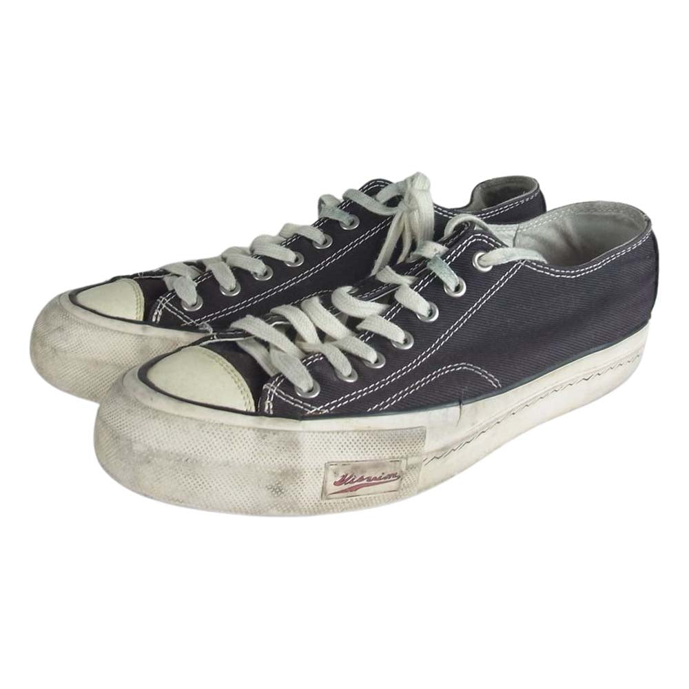 VISVIM ビズビム Skagway コットンキャンバス ローカット スニーカー ブラック系 US10【中古】