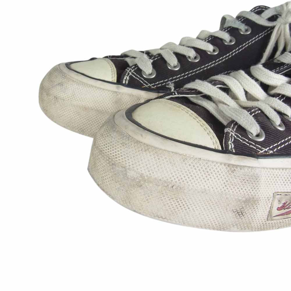VISVIM ビズビム Skagway コットンキャンバス ローカット スニーカー ブラック系 US10【中古】