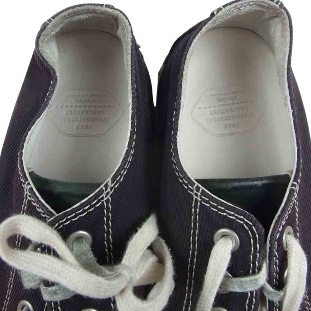 VISVIM ビズビム Skagway コットンキャンバス ローカット スニーカー ブラック系 US10【中古】