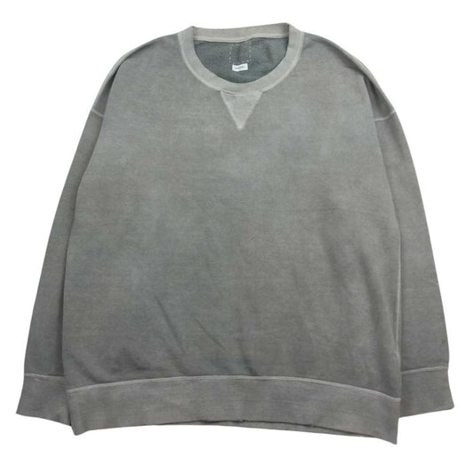 VISVIM ビズビム 19AW  0119205010018 JUMBO SWEAT L/S UNEVEN DYE ジャンボ スウェット クルーネック カーキ系 2【中古】