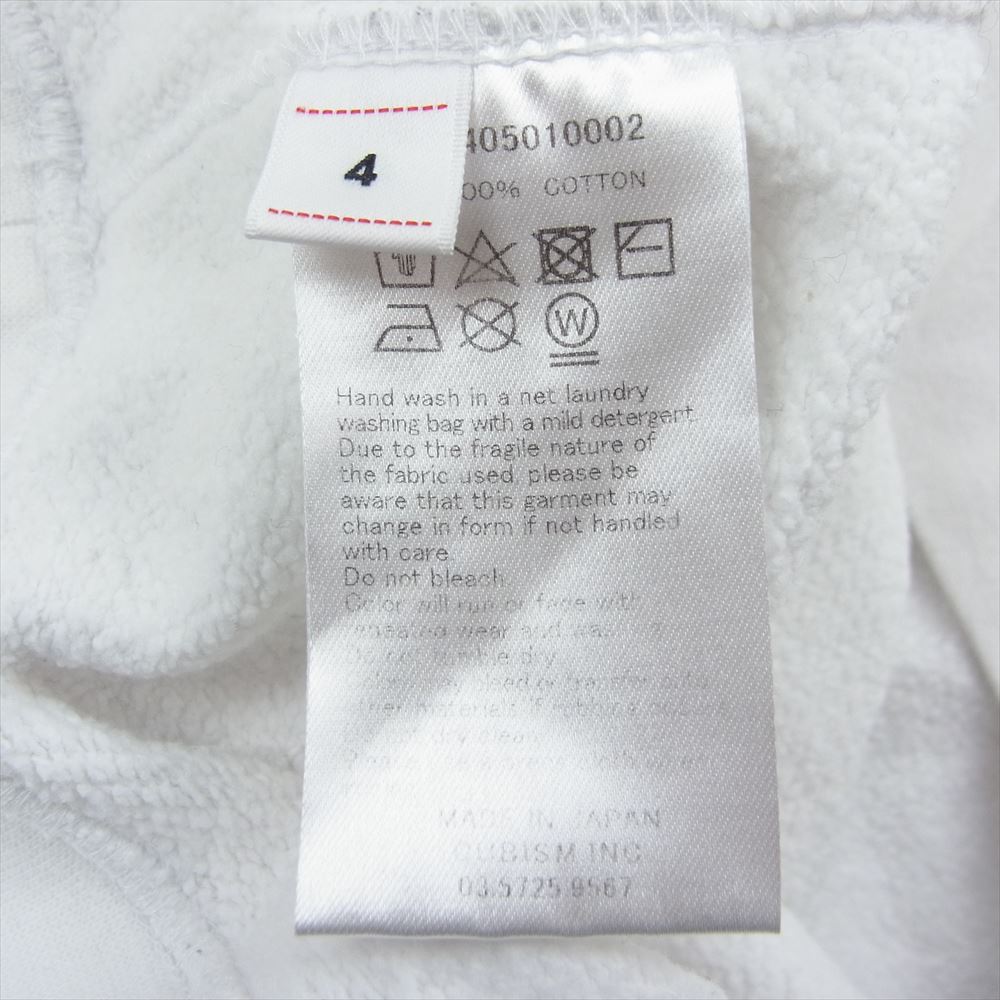VISVIM ビズビム 0122405010002 JUMBO SB SWEAT L/S ジャンボ スウェット ホワイト系 4【中古】