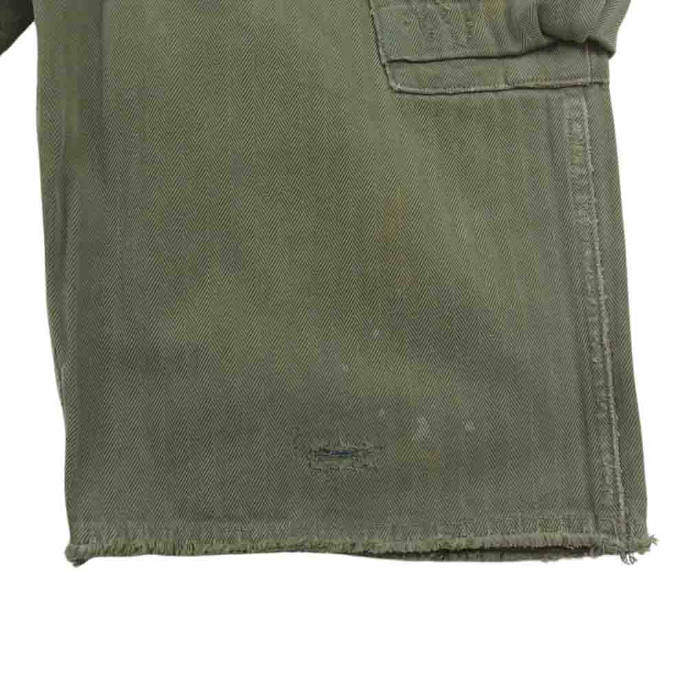 VISVIM ビズビム 19AW 0119205008012 VETERANS SHORTS CRASH *F.I.L. EXCLUSIVE OLIVE ショート ハーフ パンツ  ショーツ カーキ系 2【中古】