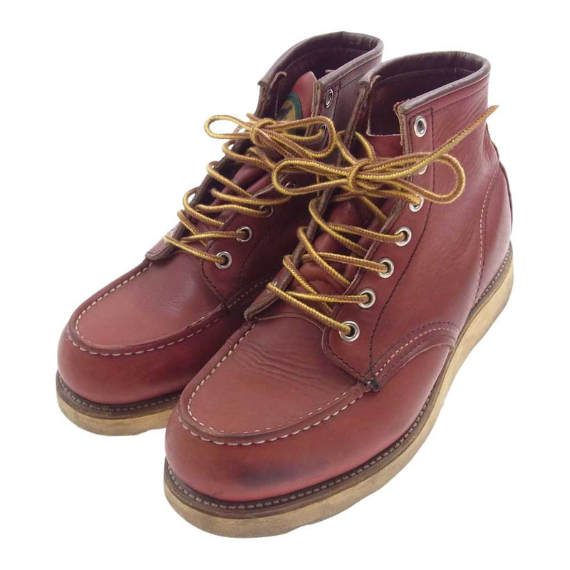 RED WING レッドウィング 875 90s 半円犬タグ アイリッシュセッター モックトゥ ブーツ レッド系 US6.5E【中古】