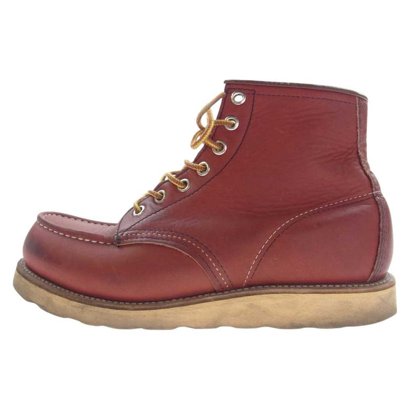 RED WING レッドウィング 875 90s 半円犬タグ アイリッシュセッター モックトゥ ブーツ レッド系 US6.5E【中古】