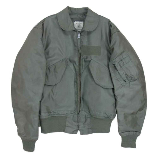 ALPHA アルファ ヴィンテージ 80s US ARMY 米軍  CWU 36/P フライト ジャケット カーキ系 S【中古】
