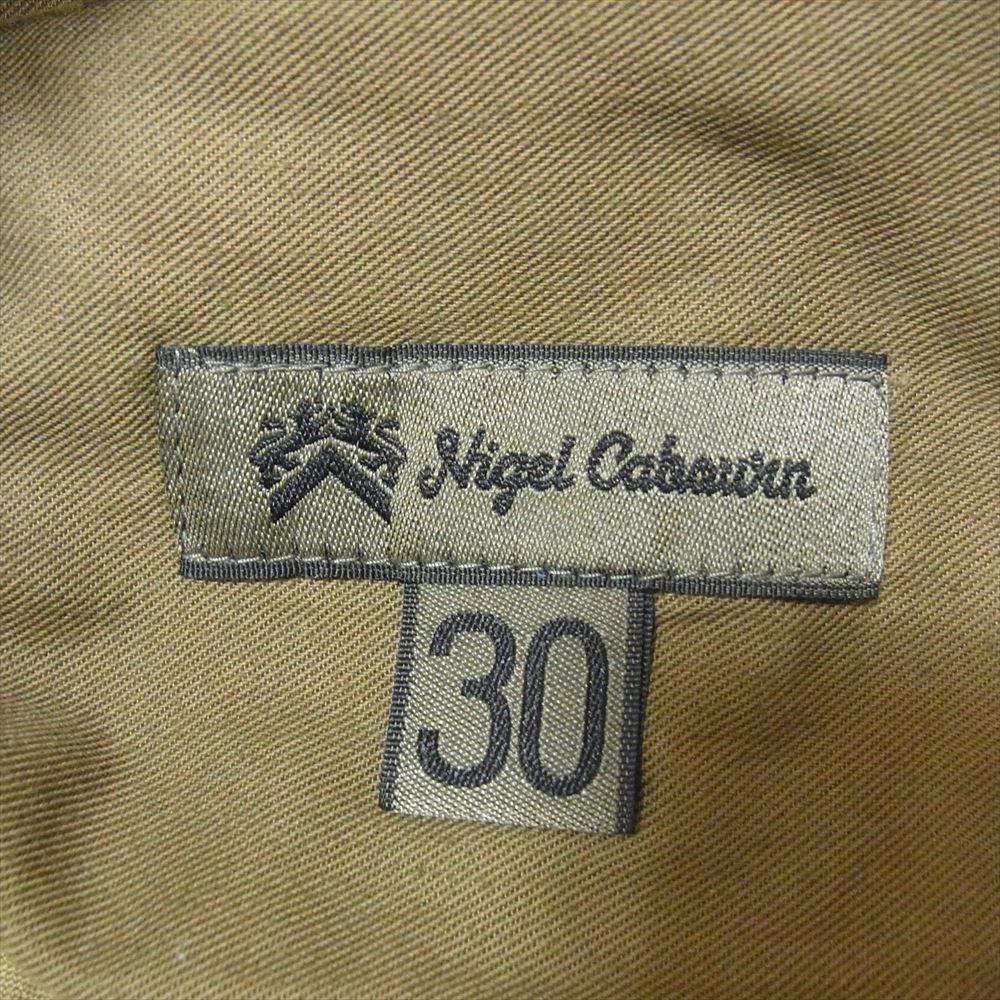 Nigel Cabourn ナイジェルケーボン 21AW 8043-00-50010 U.S. MOUNTAIN PANT マウンテン パンツ 6ポケット カーゴ カーキ系 30【新古品】【未使用】【中古】