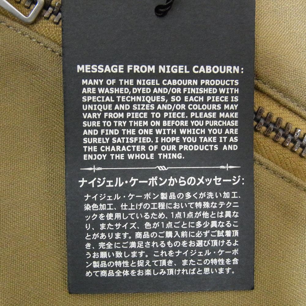 Nigel Cabourn ナイジェルケーボン 21AW 8043-00-50010 U.S. MOUNTAIN PANT マウンテン パンツ 6ポケット カーゴ カーキ系 30【新古品】【未使用】【中古】