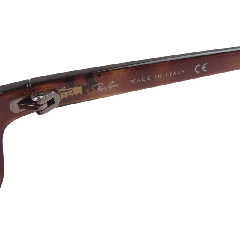 Ray-Ban レイバン RB4076 642 イタリア製 スクウェア サングラス  眼鏡 メガネ ブラウン ブラウン系【中古】