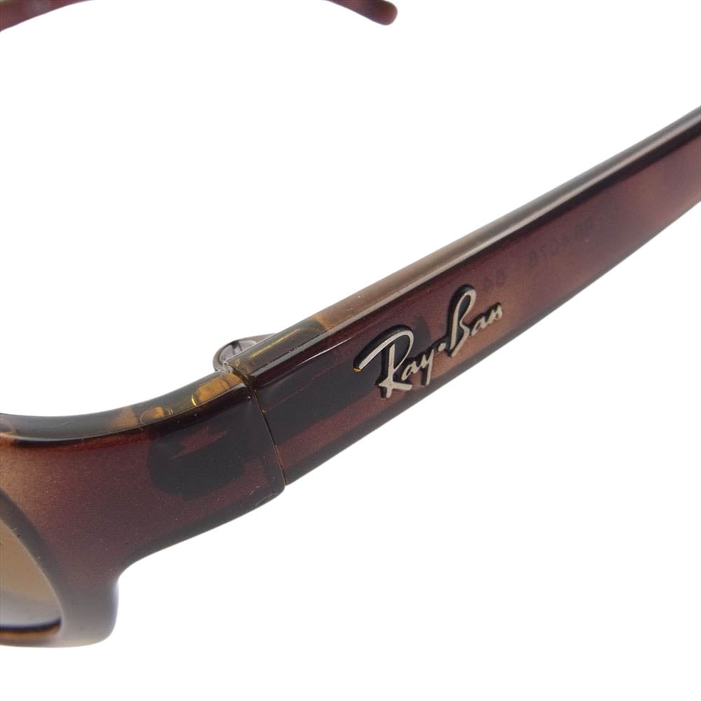 Ray-Ban レイバン RB4076 642 イタリア製 スクウェア サングラス  眼鏡 メガネ ブラウン ブラウン系【中古】