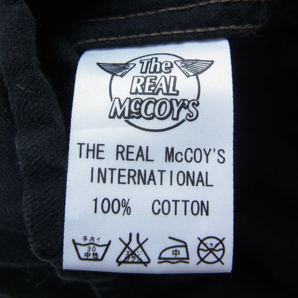 The REAL McCOY'S ザリアルマッコイズ JOE MCCOY ジョーマッコイ 8HOUR UNION デニム ワーク 長袖 シャツ ブラック系 17【中古】