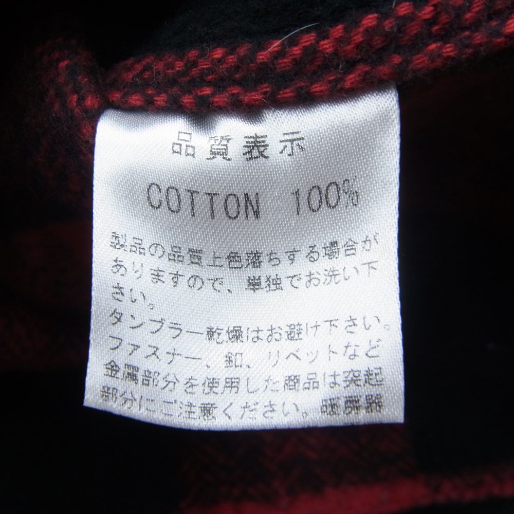 THE FLAT HEAD ザフラットヘッド バッファロー チェック シャツ 長袖シャツ レッド系 42【中古】