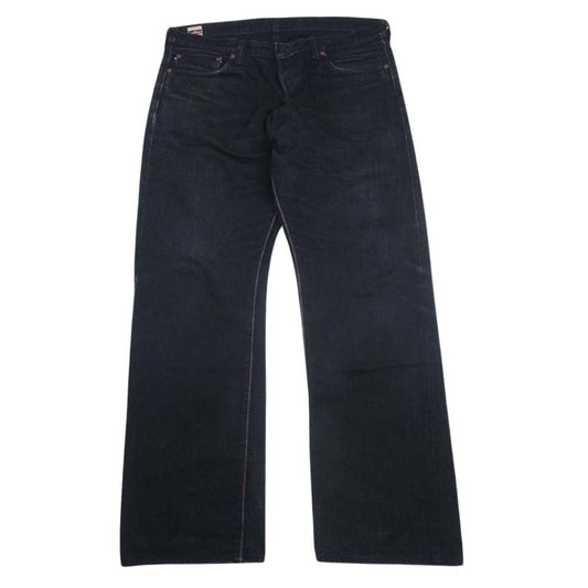 MOMOTARO JEANS 桃太郎ジーンズ B0205SP 出陣 LABEL ブラック デニム パンツ ブラック系 36【中古】
