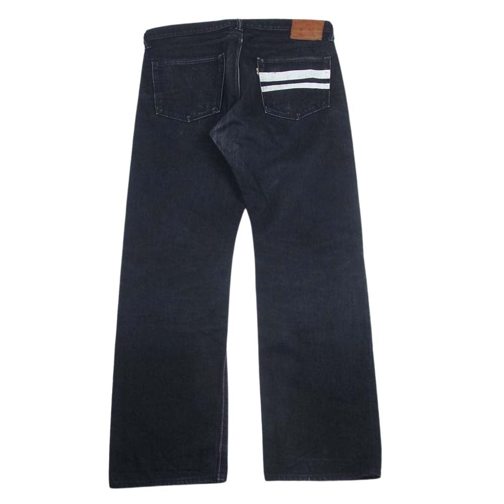 MOMOTARO JEANS 桃太郎ジーンズ B0205SP 出陣 LABEL ブラック デニム パンツ ブラック系 36【中古】