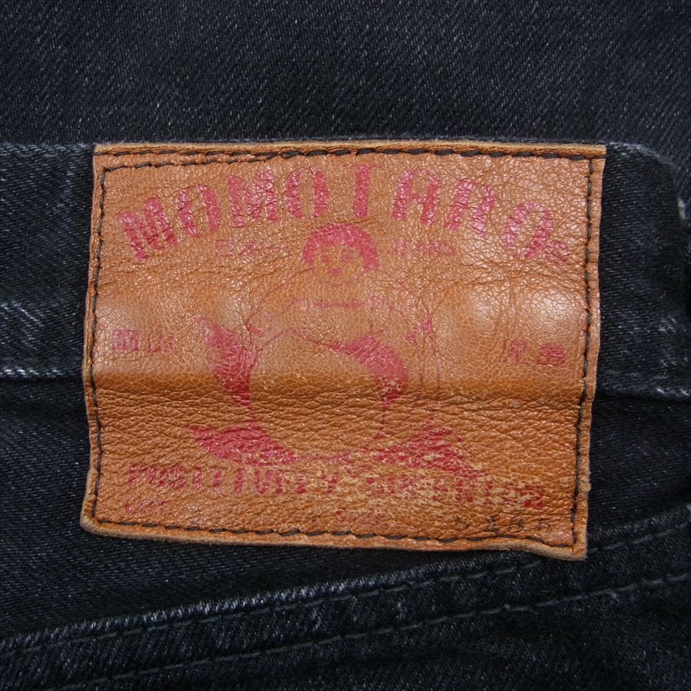 MOMOTARO JEANS 桃太郎ジーンズ B0205SP 出陣 LABEL ブラック デニム パンツ ブラック系 36【中古】