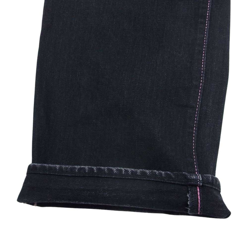 MOMOTARO JEANS 桃太郎ジーンズ B0205SP 出陣 LABEL ブラック デニム パンツ ブラック系 36【中古】