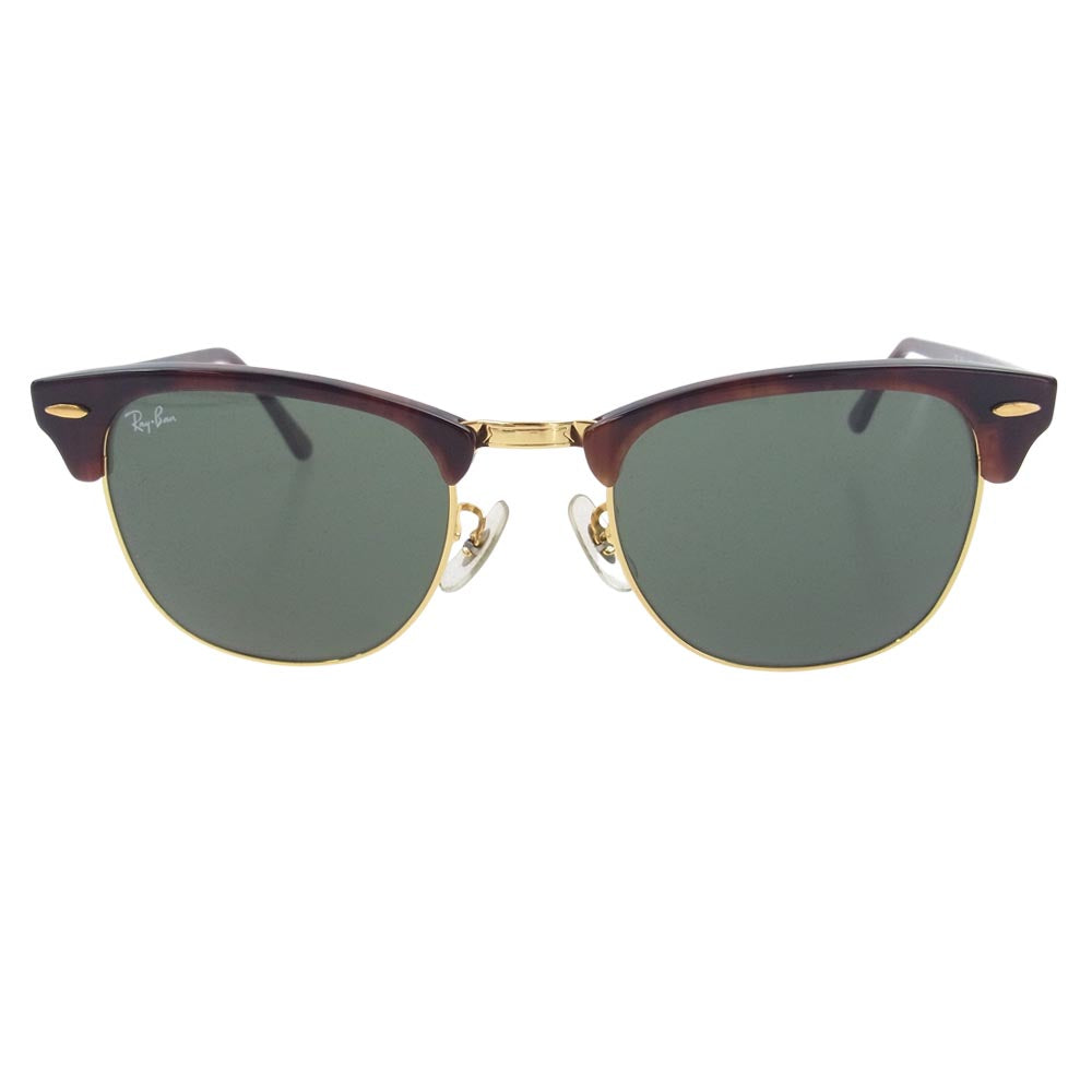 Ray-Ban レイバン W0366 CLUBMASTER サーモント ブロー サングラス ブラウン系【中古】