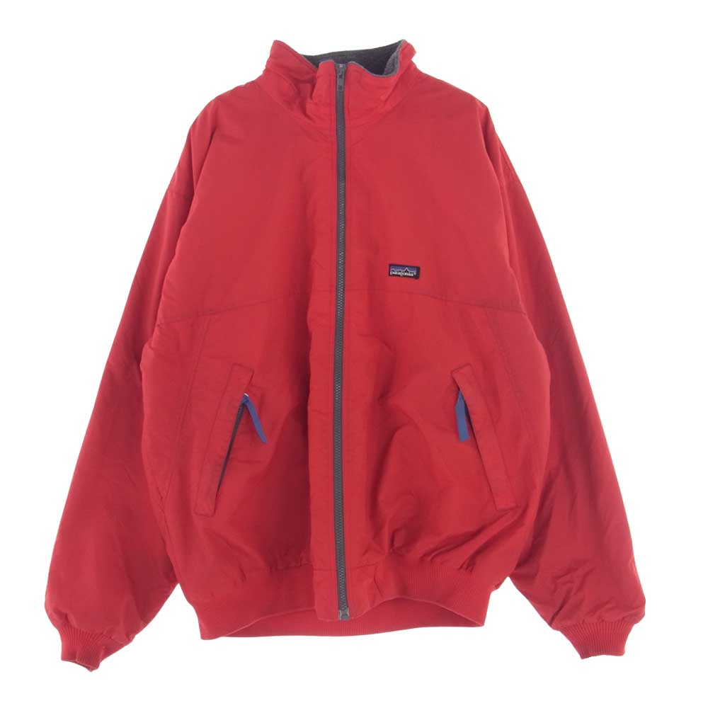 patagonia パタゴニア USA製 シェルド シンチラ 裏フリース ナイロンジャケット  レッド系 XL【中古】