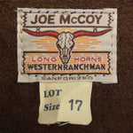 The REAL McCOY'S ザリアルマッコイズ MJ15012 JOE McCOY ジョーマッコイ ホースハイド レザー ウエスタン シャツ ブラック系 17【中古】