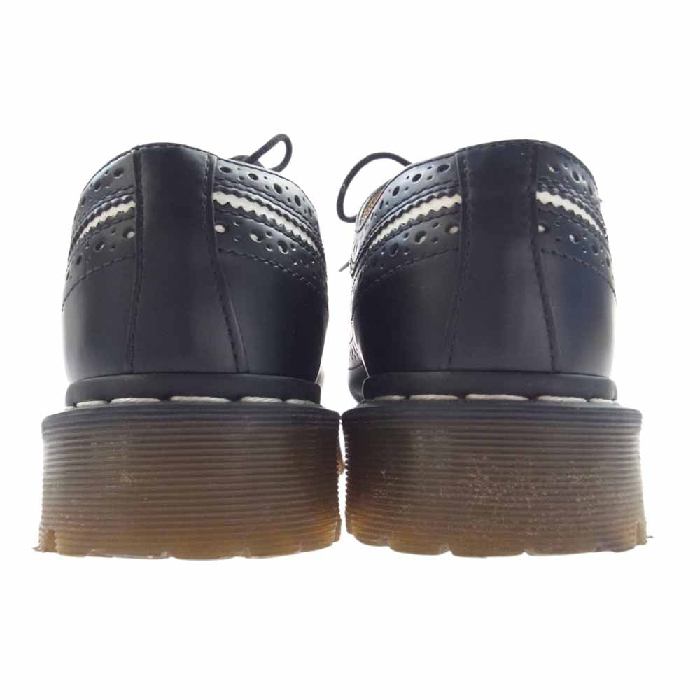 Dr.Martens ドクターマーチン ブローグ シューズ 2トーン ウィング チップ ブラック系 オフホワイト系 UK5【中古】