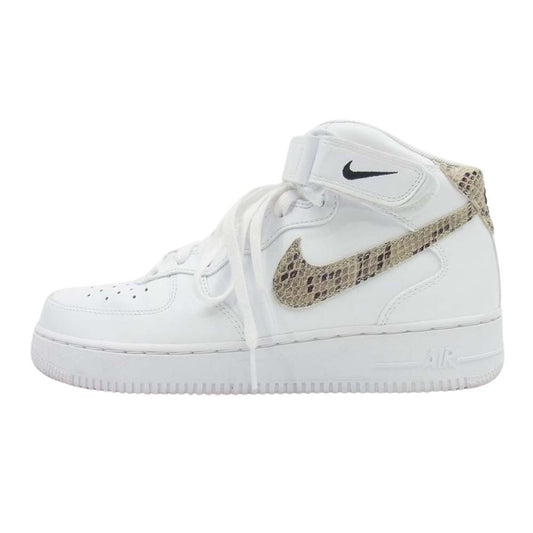 NIKE ナイキ DD9625-001 WMNS Air Force 1 07 Mid White Sand Drift ウィメンズ エアフォース 1 07 ミッド ホワイト サンド ドリフト ハイカット スニーカー ホワイト系 26.5cm【中古】